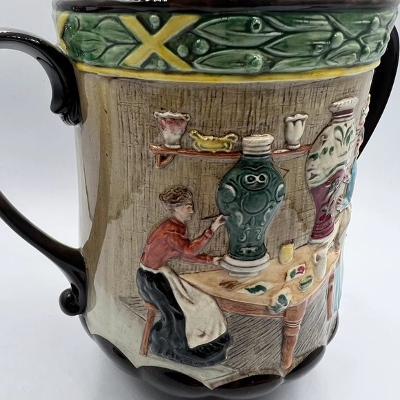 Royal Doulton Large Cup D6696 Pottery In The Past Collectors Club 1982 - Picture 5 of 9